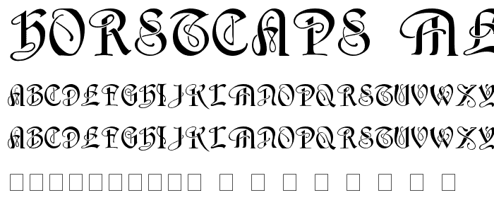 HorstCaps Medium font